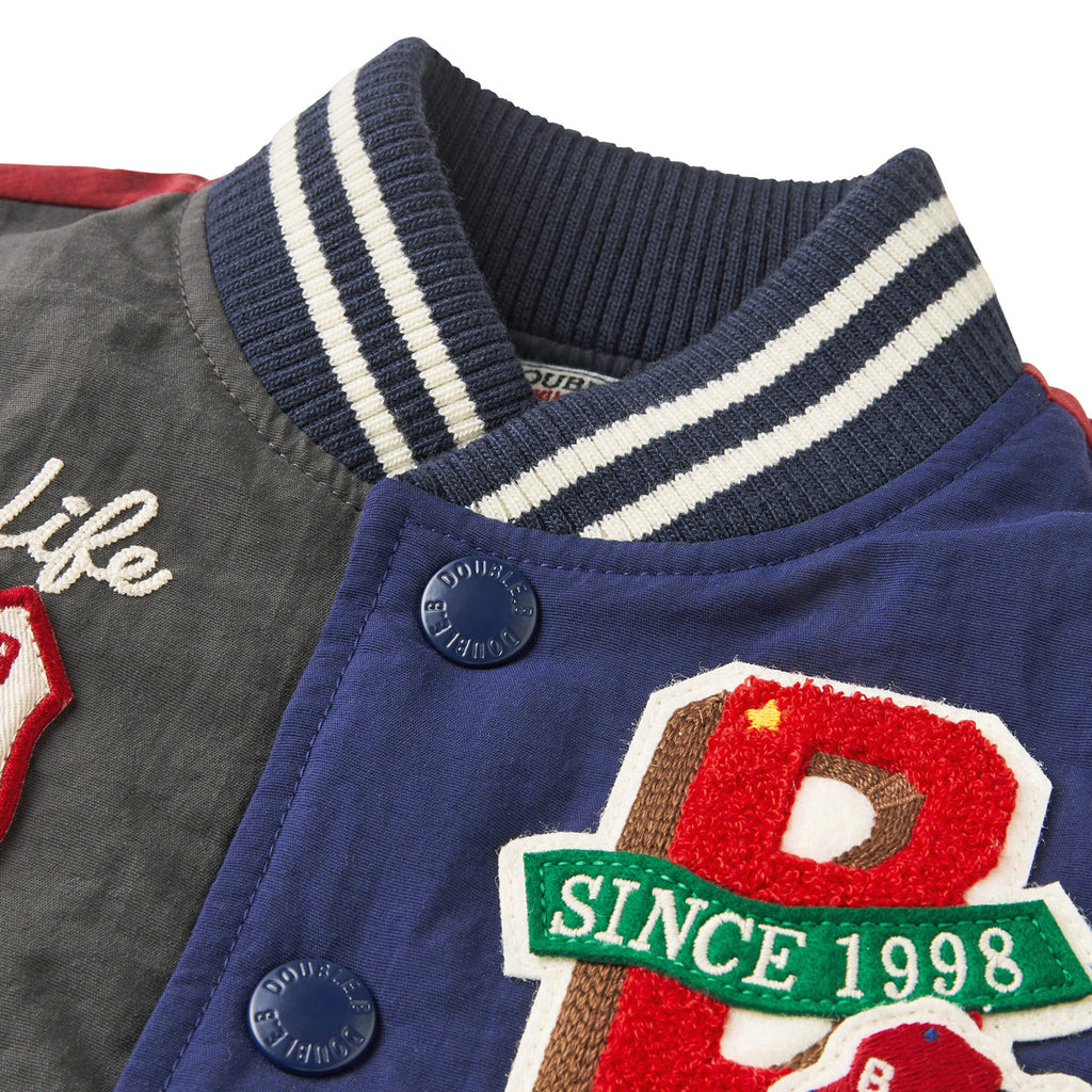 DOUBLE B BASEBALL PATCHWORK DOWN JACKET