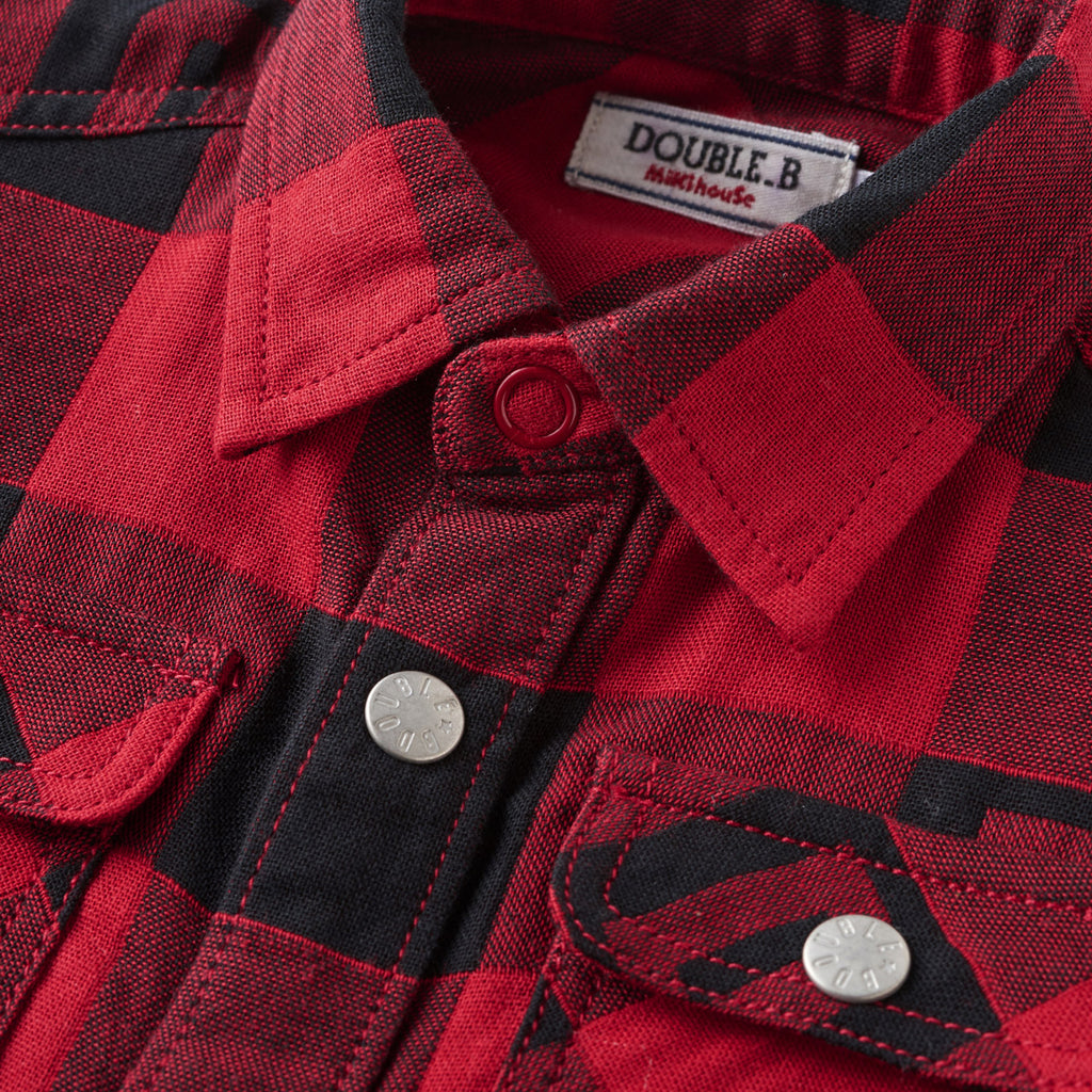 CHEMISE  À CARREAUX ROUGES
