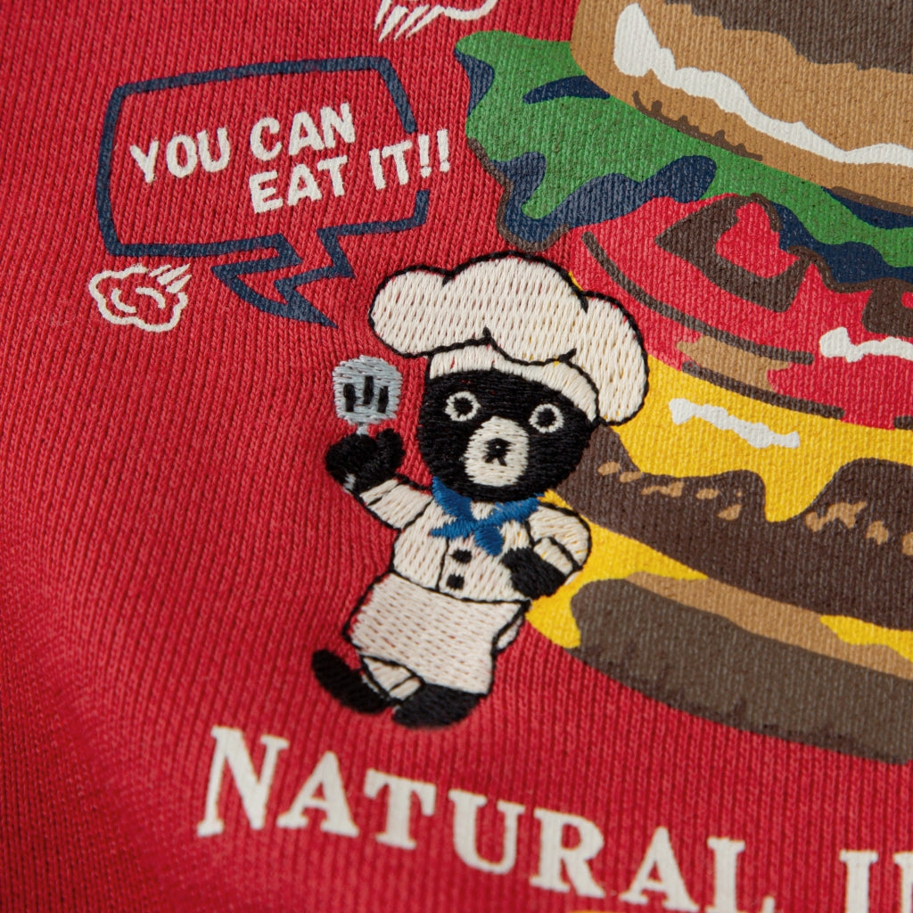 SWEAT SHIRT HAMBURGERS ROUGE