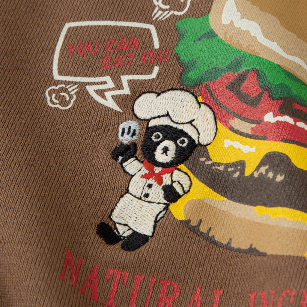 SWEAT SHIRT HAMBURGERS MARRON