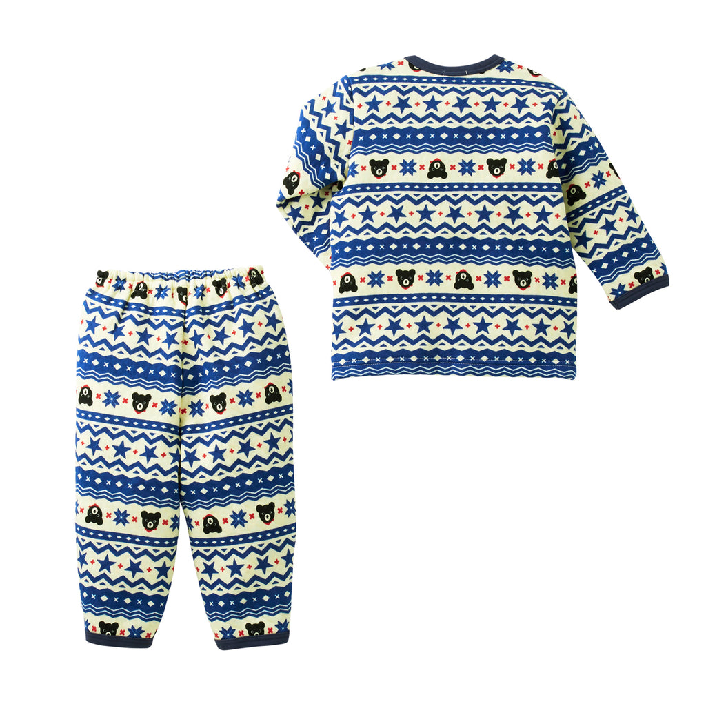 PYJAMA MOTIF INDIEN BLEU