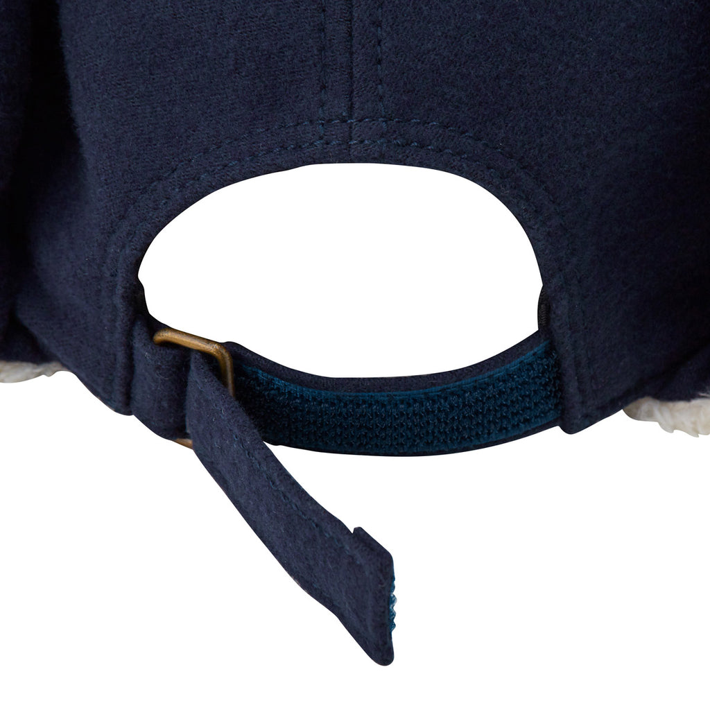 CASQUETTE PROTÈGE-OREILLES EN COTON BLEU MARINE