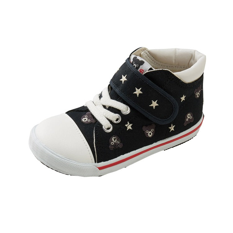 CHILDREN'S HIGH-TOP SHOES BLACK STARS