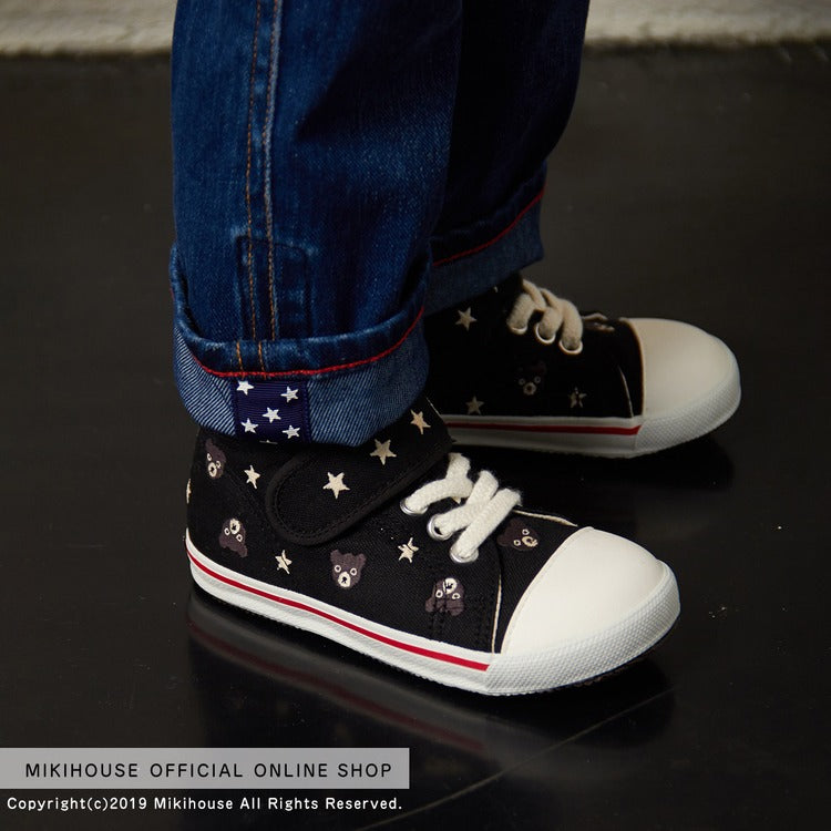 CHILDREN'S HIGH-TOP SHOES BLACK STARS