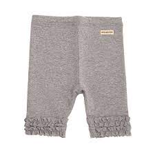 PANTACOURT GRIS À VOLANTS BÉBÉ